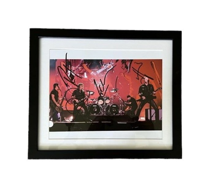 Metallica Signed and Framed Photograph