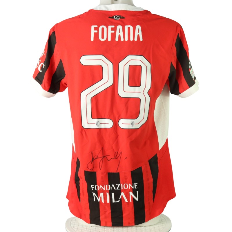 Maglia ufficiale Fofana Milan, 2023/24 - Autografata