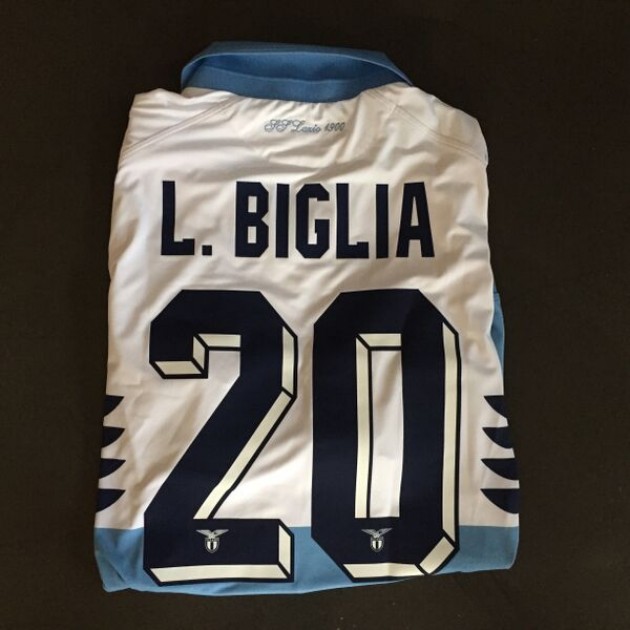 Biglia match issued shirt, Lazio Parma Serie A 2014/2015