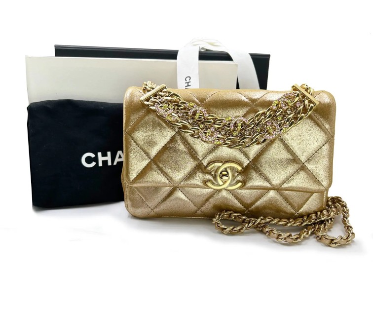 Chanel Gold Shimmer Bag