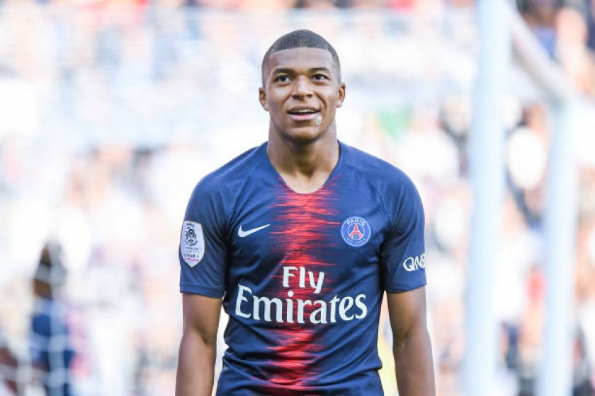 NIKE KYLIAN MBAPPE FRANCE VAPOR MATCH HOME JERSEY FINAL MATCH