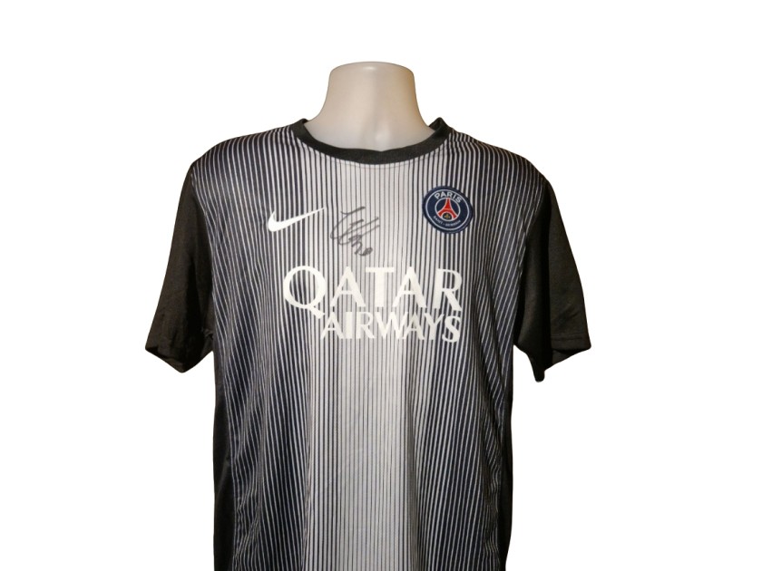Lucas Chevalier Signed PSG 2025-26 Goalkeeper Football Shirt 