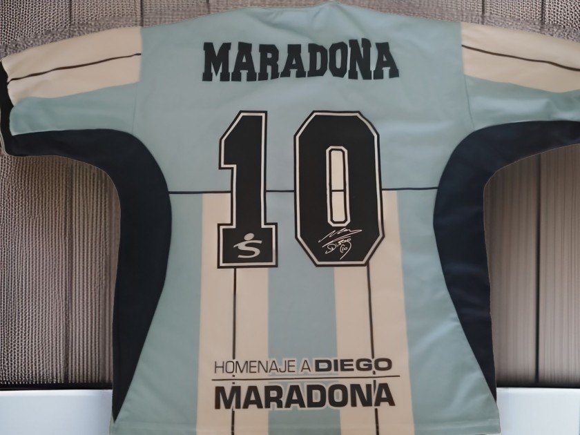Diego Maradona Final Farewell Shirt Argentina Vs World Stars 2001