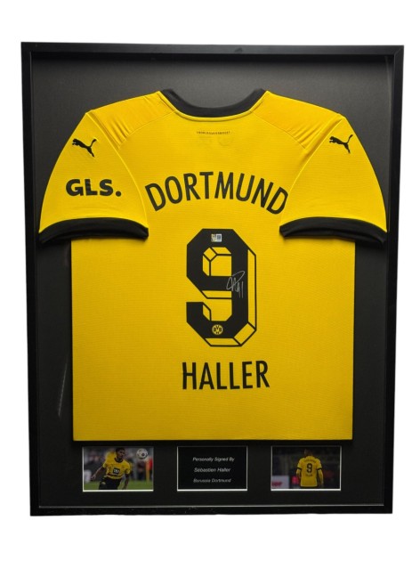 Sébastien Haller's Borussia Dortmund Signed and Framed Shirt