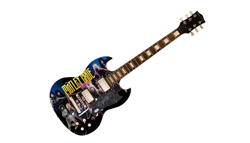Tommy Lee Signed Custom Guitar