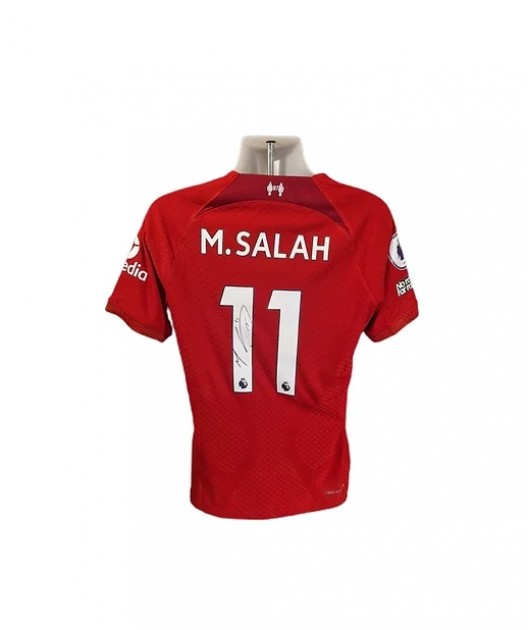 Kid's Replica Nike M. Salah Liverpool Away Jersey 22/23 DN2739-101