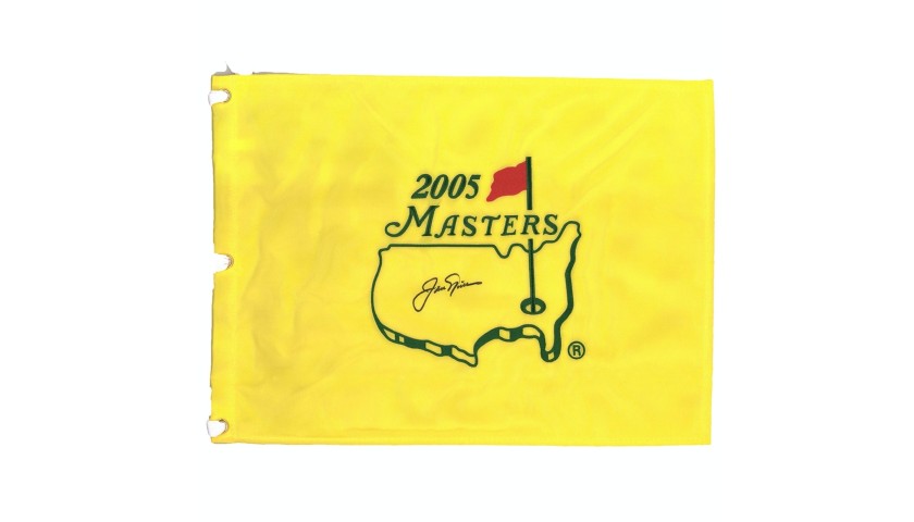 Jack Nicklaus Hand Signed Masters Pin Flag