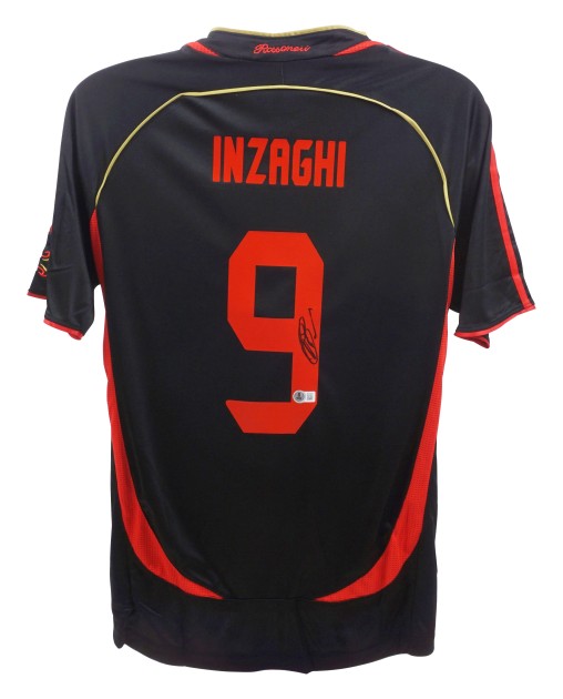 Filippo Inzaghi's AC Milan Signed Replica Shirt