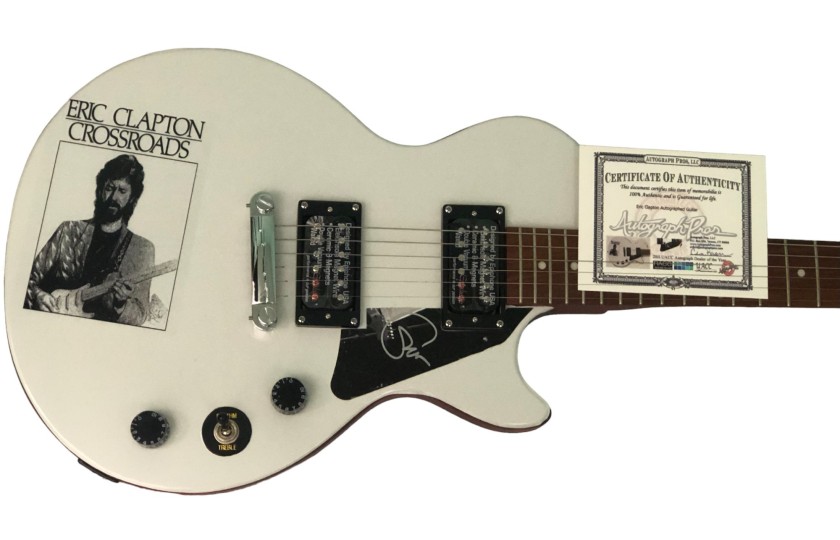 Eric Clapton Signed Custom Graphics Epiphone Guitar