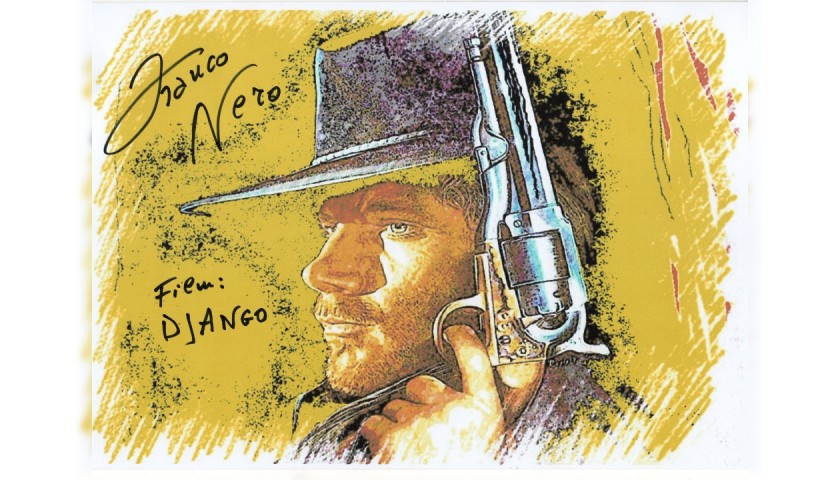 Franco Nero Django - Signed Pop Artwork by Gabriele Salvatore 