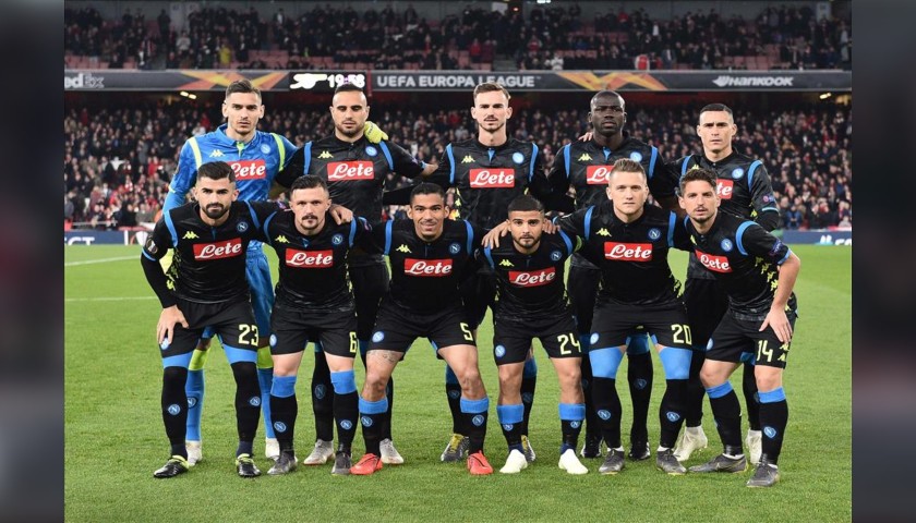 Mertens' Napoli Worn and Signed Shirt, EL 2018/19