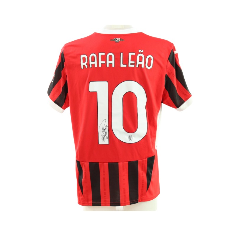 Leao's Milan Signed Official Shirt, 2024/25