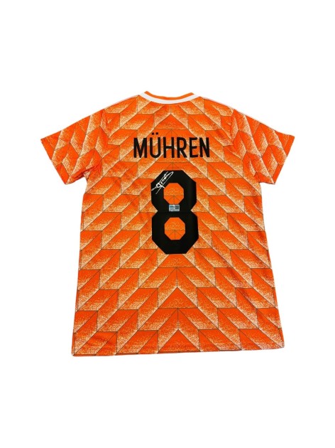 Arnold Muhren Netherlands 1988 Signed Home Shirt