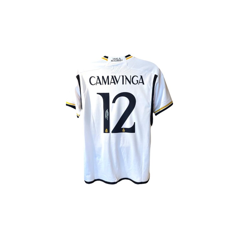 Eduardo Camavinga's Real Madrid 2023/24 Signed Replica Player Version Shirt