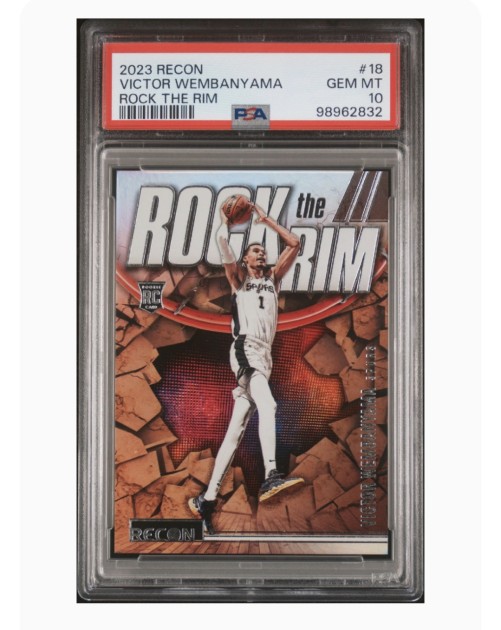 Victor Wembanyama San Antonio Spurs Rookie Card PSA 10 