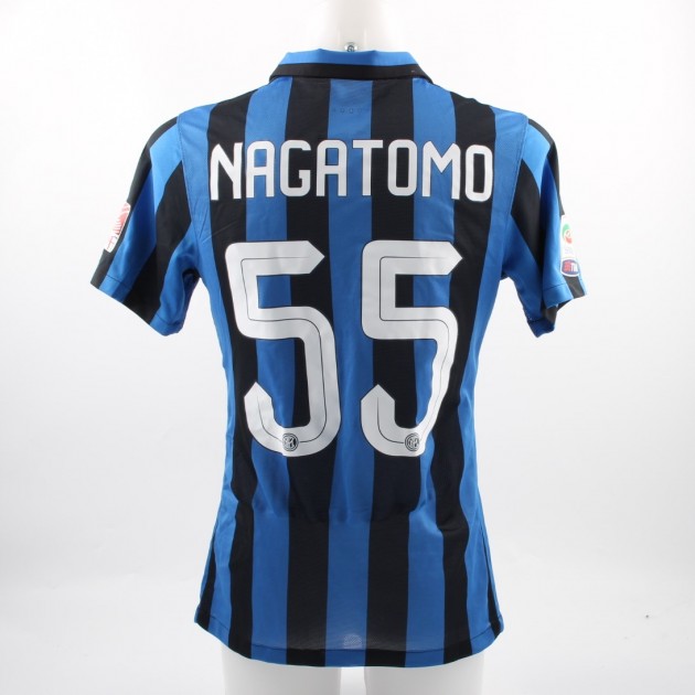 Nagatomo shirt, worn Inter-Udinese 23/04/2016 - special model