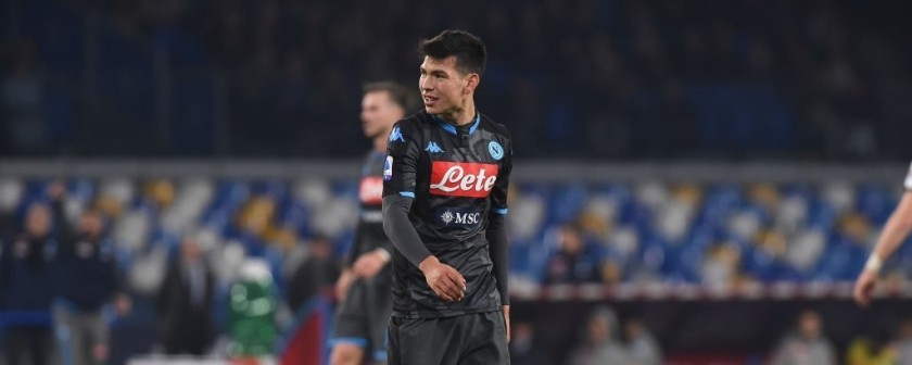 Lozano's Napoli Match-Issued Signed Shirt, 2019/20 