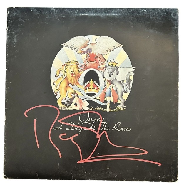 Roger Taylor Signed A Day At The Races Vinyl LP