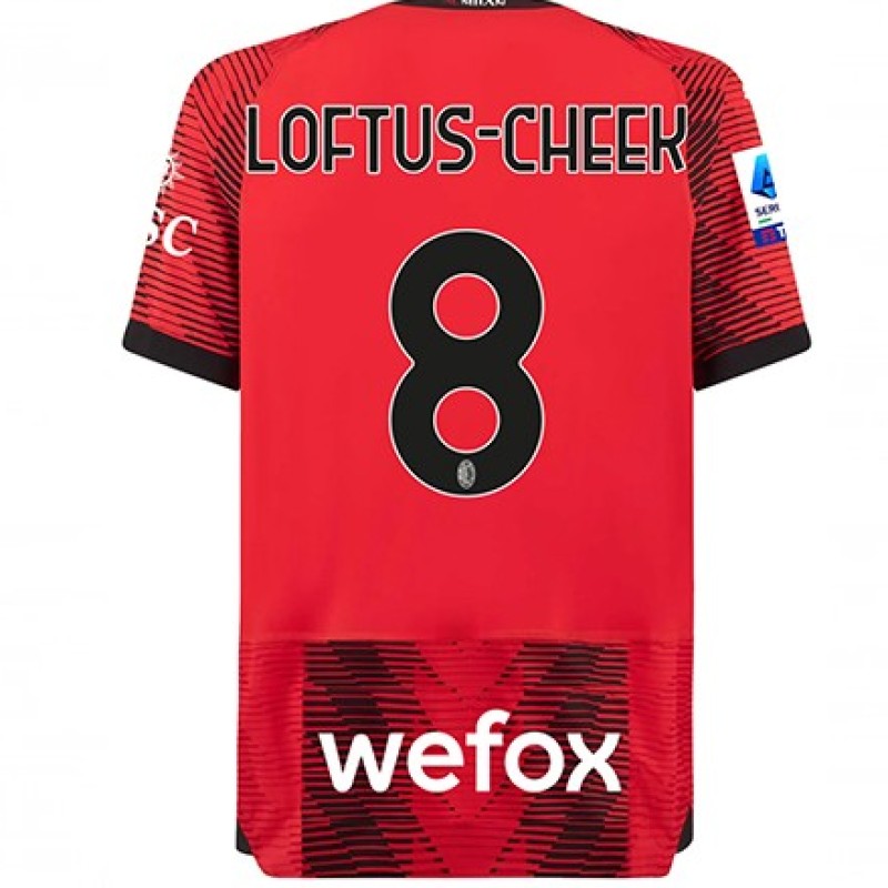 Loftus-Cheek's Milan 2023-2024 Signed with Personalized Dedication Shirt