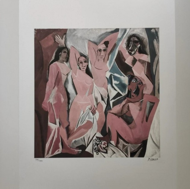 "Les Demoiselles d'Avignon" Lithograph Signed by Pablo Picasso