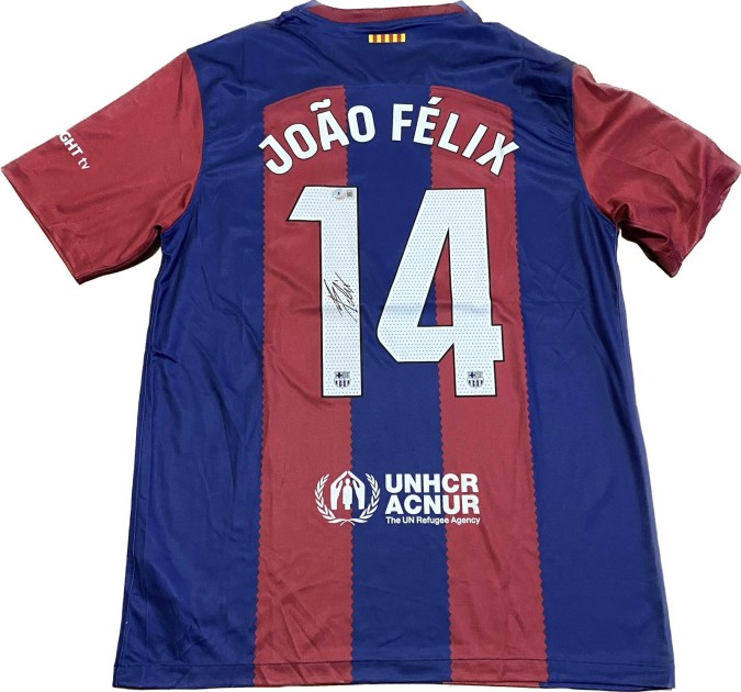 Joao Felix's Barcelona 2023/24 Signed Replica Shirt