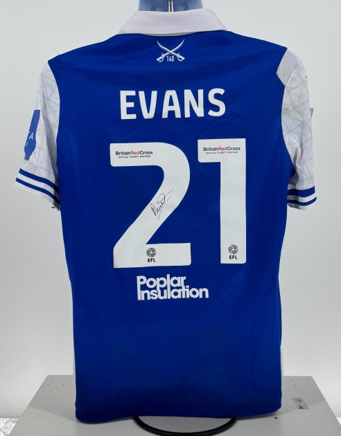 Antony Evans' Bristol Rovers EFL Sky Bet League One Signed Match Worn Shirt, vs Cheltenham Town