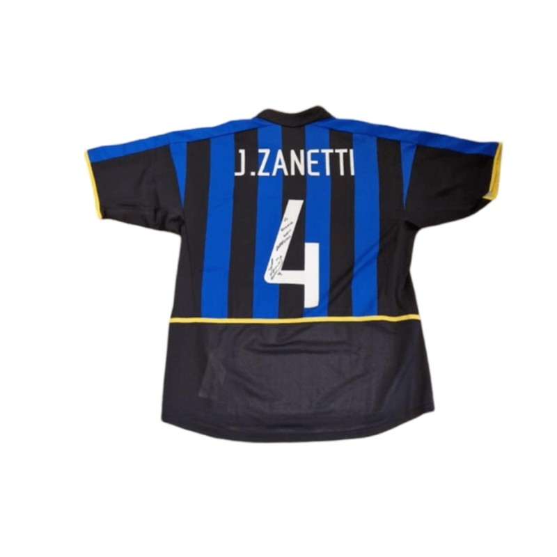 Maglia Ufficiale Zanetti Inter, 2002/03 - Autografata