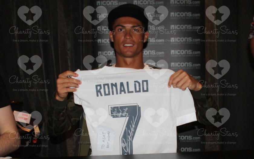 Cristiano Ronaldo Signed Real Madrid Home Shirt 2015-2016 - CharityStars