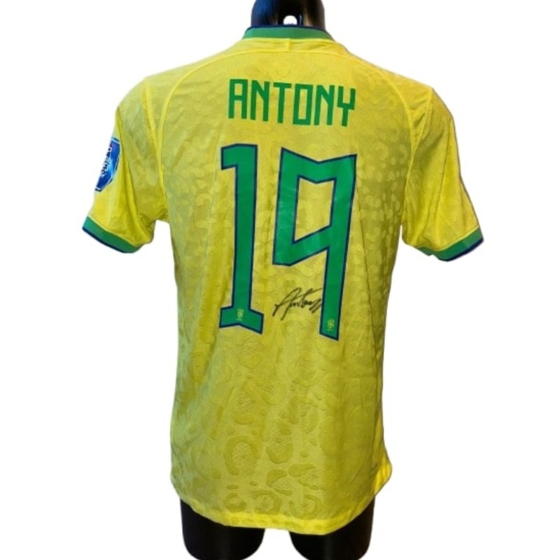 Antony's Brazil Signed Replica Shirt, 2022