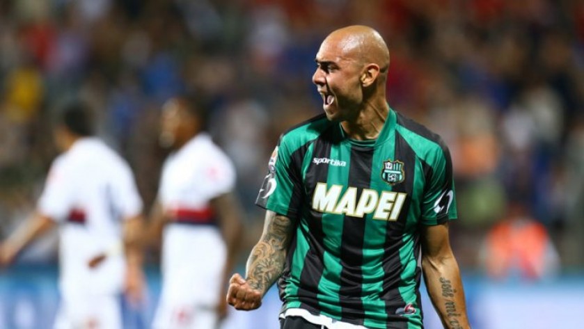 Zaza Official Sassuolo Shirt, 2014/15 - Signed by the Squad