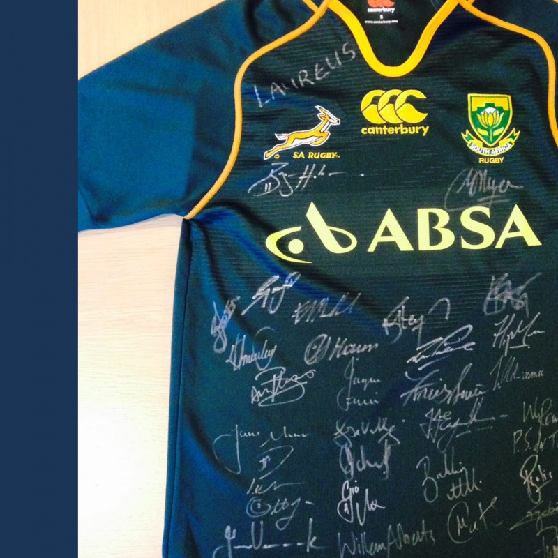 Springboks Jersey Signed by the 2013 Squad