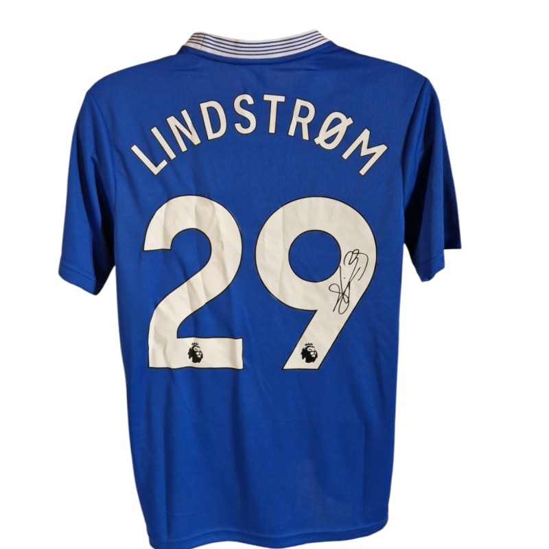 Replica maglia Everton 2024/25 firmata da Jesper Lindstrom