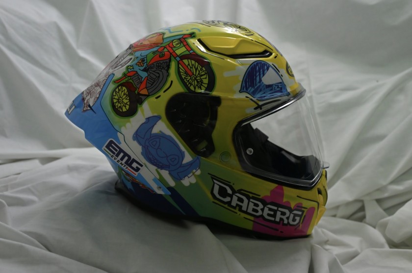 Caberg Helmet - Donated and Signed by Massimo Roccoli