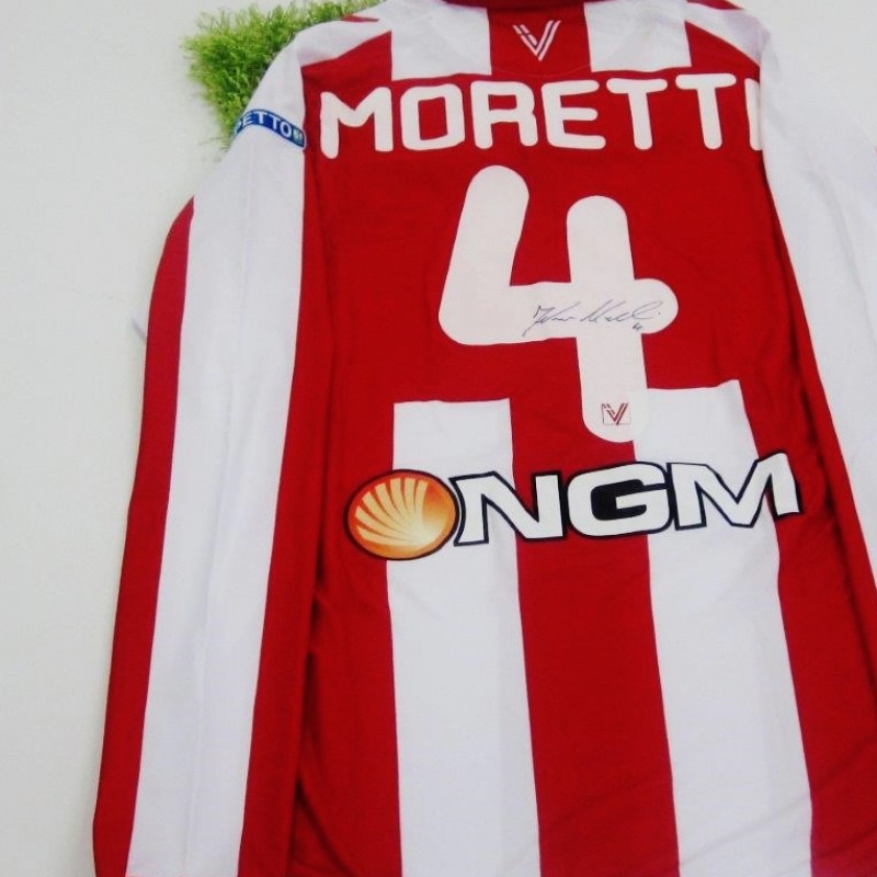 Moretti Vicenza match worn/issued shirt, Serie B 2014/2015 - signed