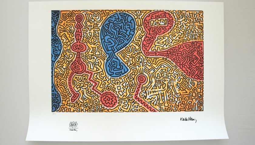 Keith Haring Signed Lithograph 