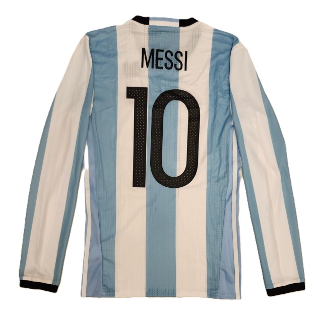 La maglia dell'Argentina 2016/17 di Lionel Messi