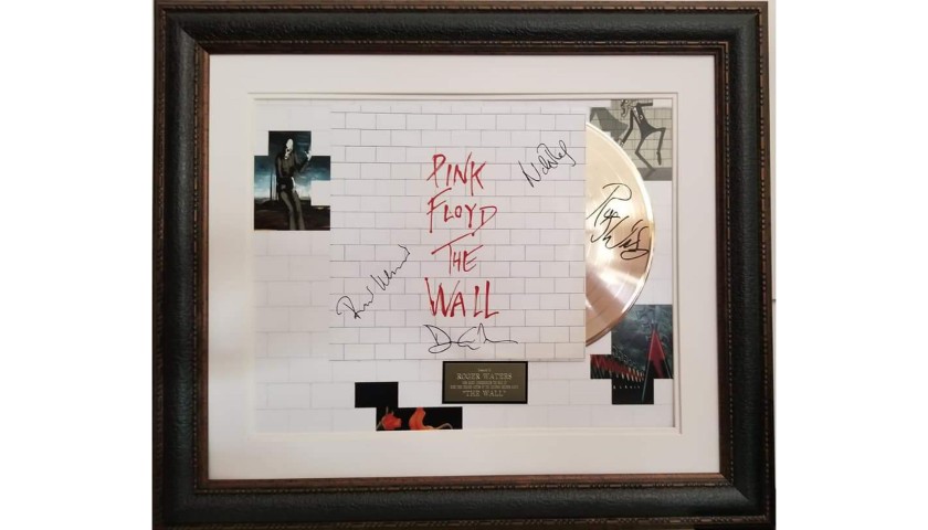 Pink Floyd "The Wall" Framed Record with Digital Signatures