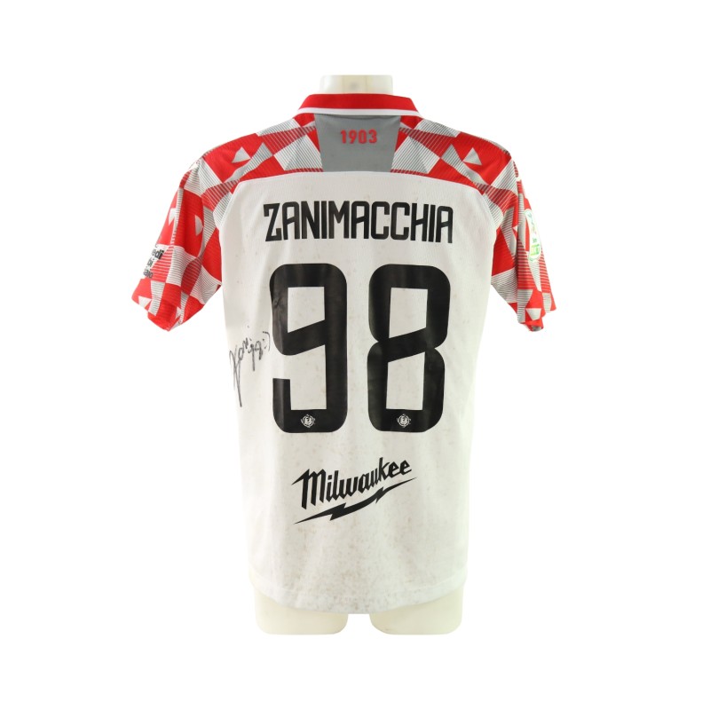 Zanimacchia's Carrarese vs Cremonese Signed Unwashed Shirt, 2025