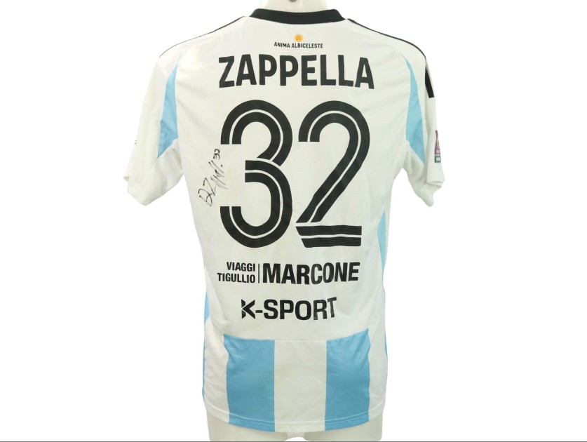 Zappella's Signed Unwashed Shirt, Virtus Entella vs Vis Pesaro 2024