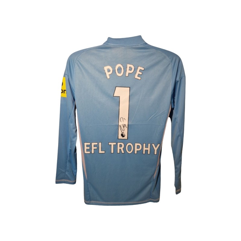 Nick Pope Signed Newcastle United 2024-25 Official EFL Trophy Football Shirt 