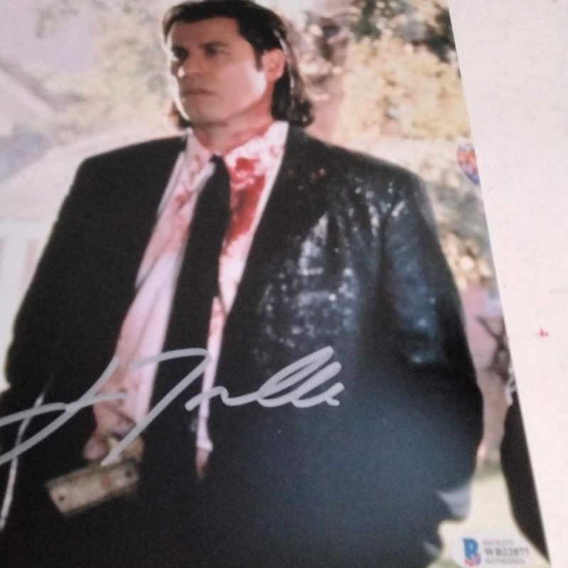 Photograph signed by John Travolta