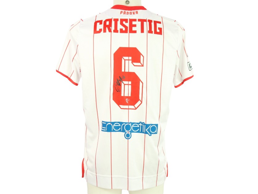 Crisetig's unwashed Signed Shirt, Padova vs Trento 2024 