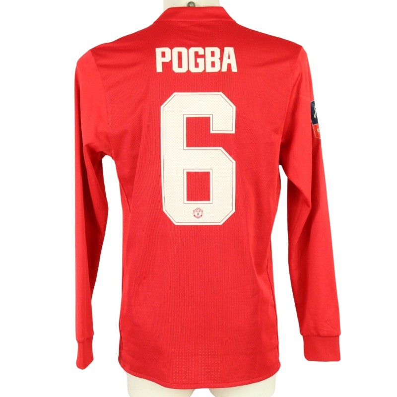 Pogba's Manchester United Match Shirt, FA Cup 2017/18