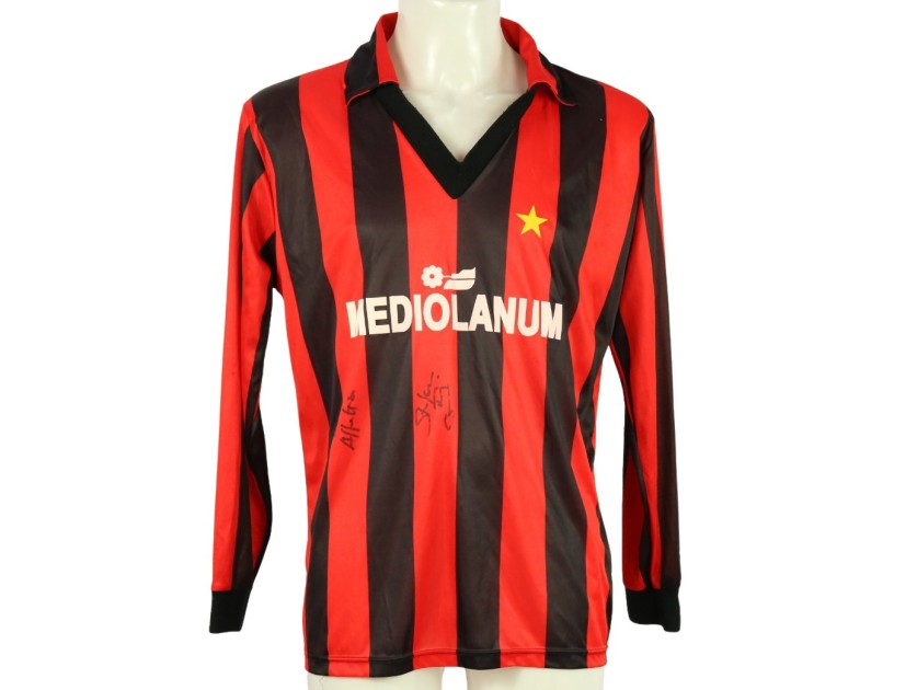 Official AC Milan Shirt, 1991/92 - Signed by Stefano Carobbi