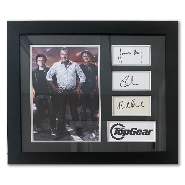 Jeremy Clarkson, James May And Richard Hammond Top Gear Signed Display
