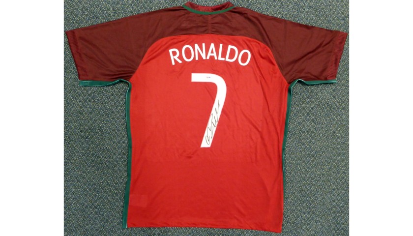 Cristiano Ronaldo Hand Signed Portugal Jersey
