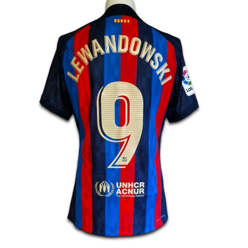 Lewandowski's FC Barcelona 2022/23 Match Shirt