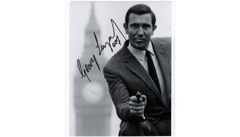 Photograph Signed by 007 George Lazenby