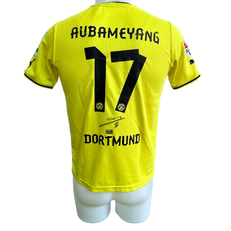 Maglia Ufficiale Aubameyang Borussia Dortmund, 2013/14 - Autografata