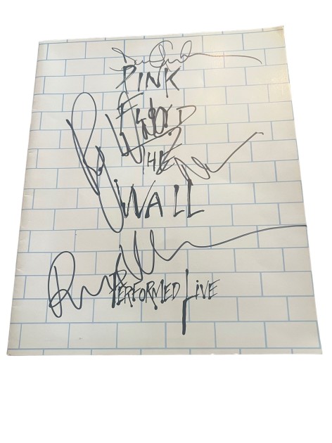 Pink Floyd Signed The Wall Tour Programme